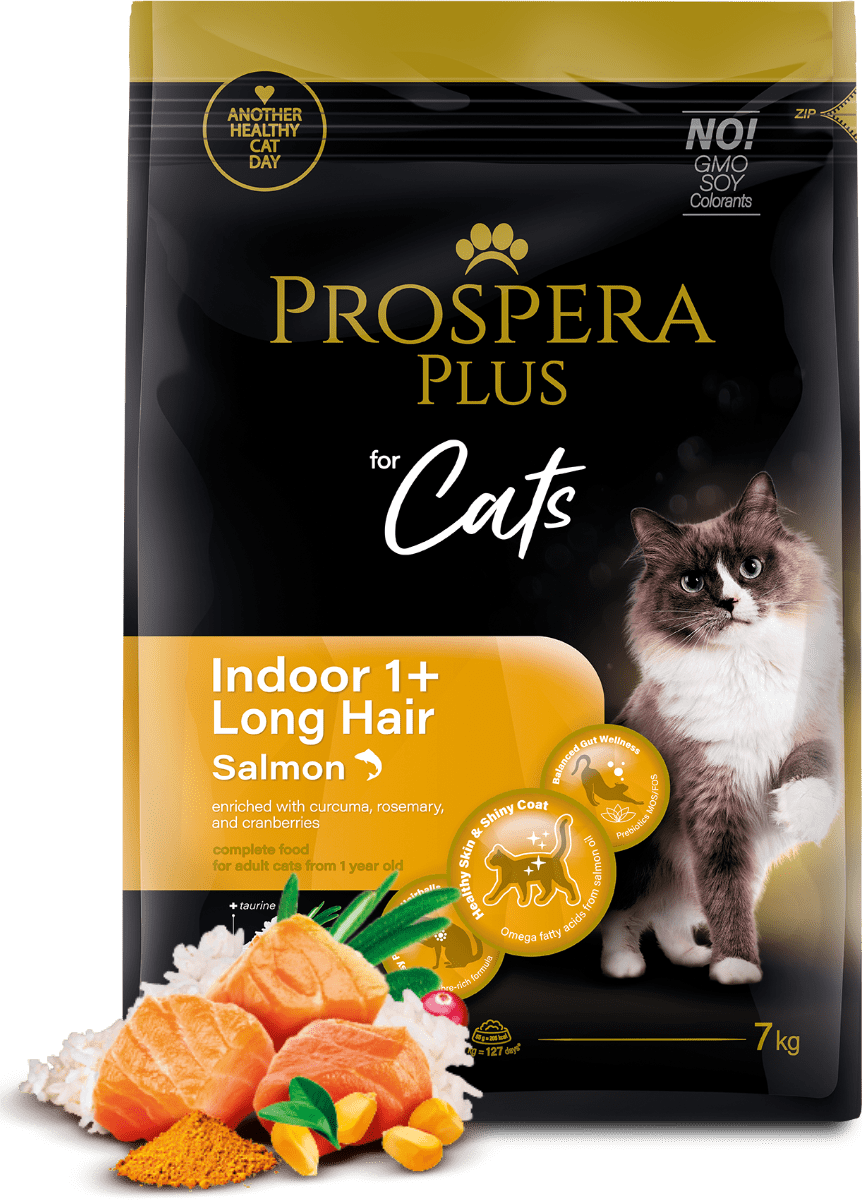 Prospera Plus Indoor 1+ Salmon Long Hair 7kg