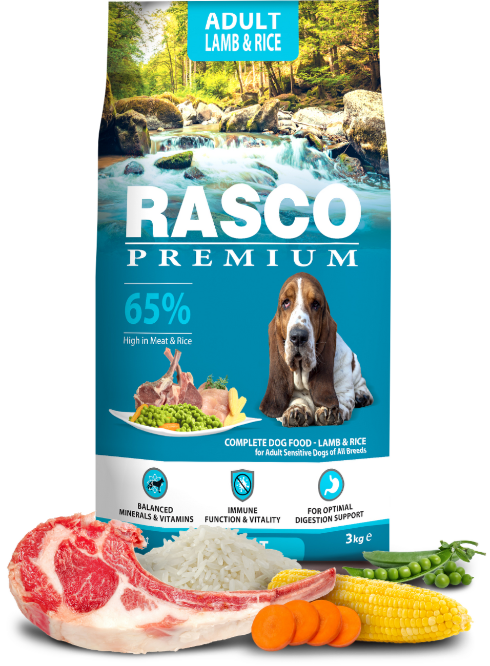 Rasco Premium Adult Lamb & Rice 3kg