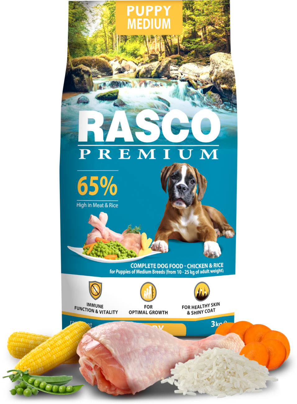 Rasco Premium Puppy Medium 3kg