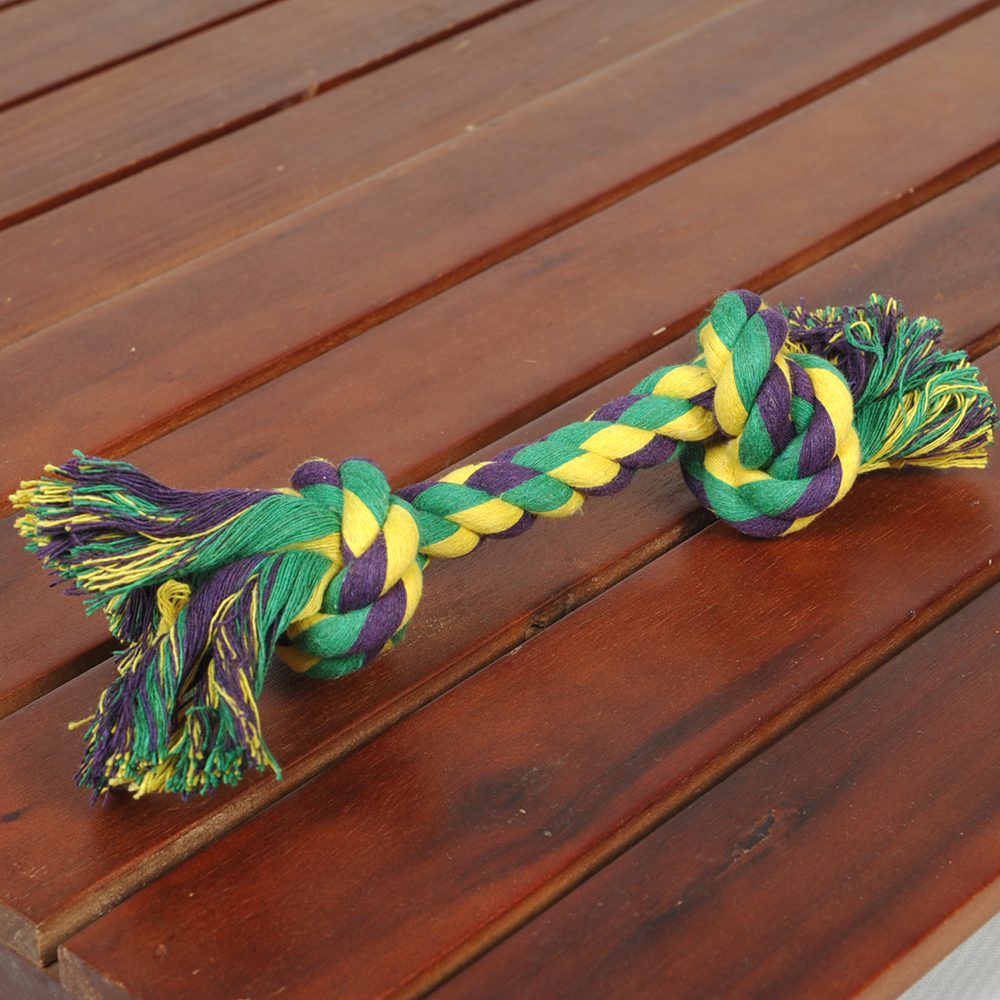 Reedog bavlněný uzel, 26 cm - Žluto-zelená | P50322