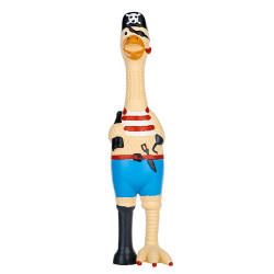 Reedog Duck Pirate, latexová pískací hračka, 40 cm