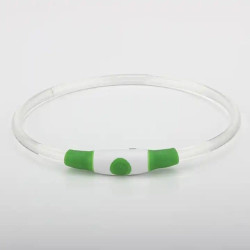 Reedog LED dobíjecí svítící obojek pro psy a kočky - zelená