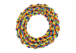 Reedog přetahovadlo kruh žlutý, pletená hračka pro psy, 19 cm