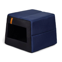 Rexproduct Pelíšek a boudička 2v1 Up and Down Blue (čtvercový vchod) XL