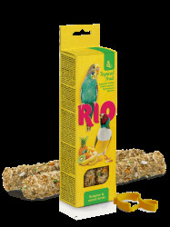 RIO tyčinky pro andulky a drobné exoty s tropickým ovocem 2x 40 g