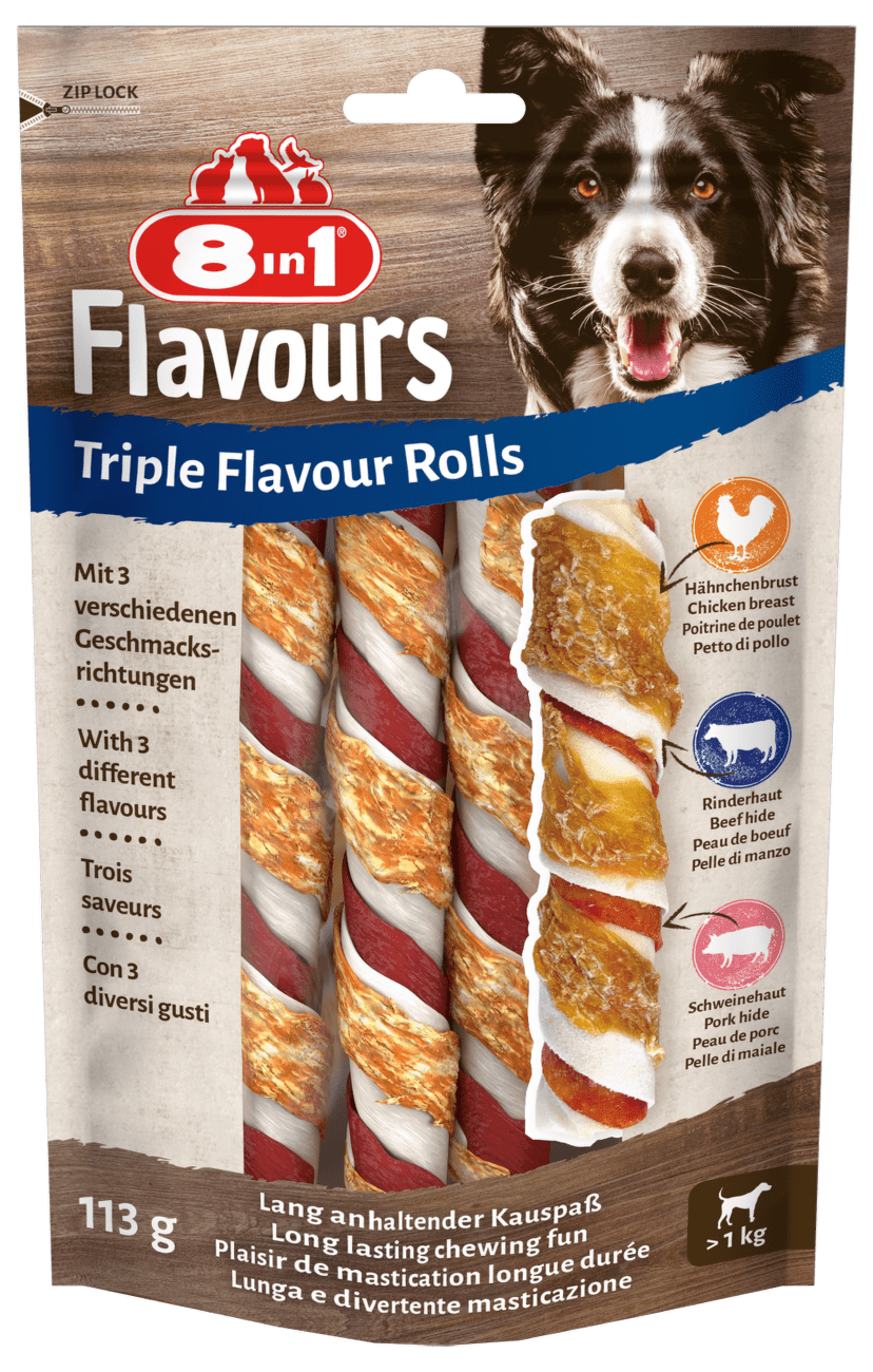 Rolka 8in1 žvýkací Triple Flavour 3ks