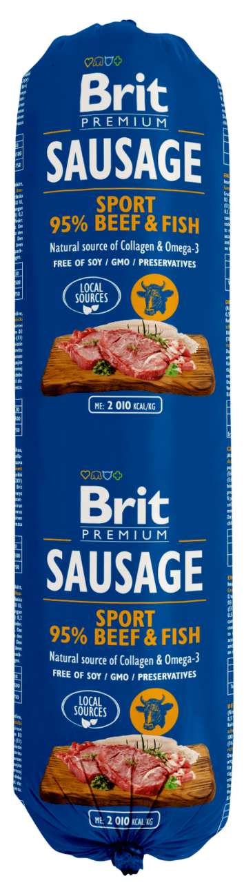 Salám Brit Sausage Beef&Fish Sport Formula 800g
