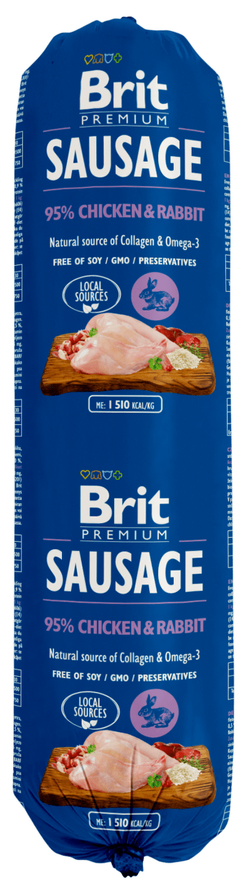 Salám Brit Sausage Chicken & Rabbit 800g