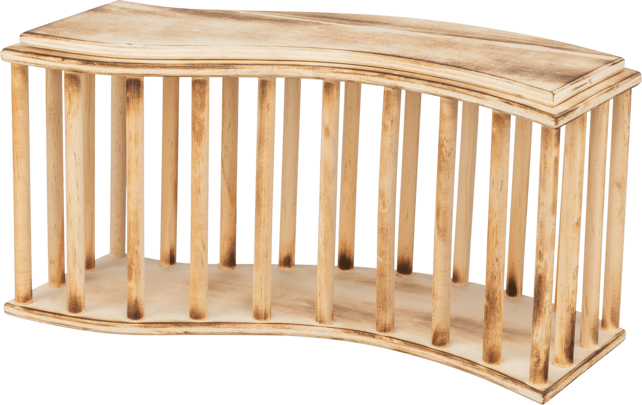 Seník jasličky pro hlodavce Trixie 37 x 19 x 13 cm opalované dřevo