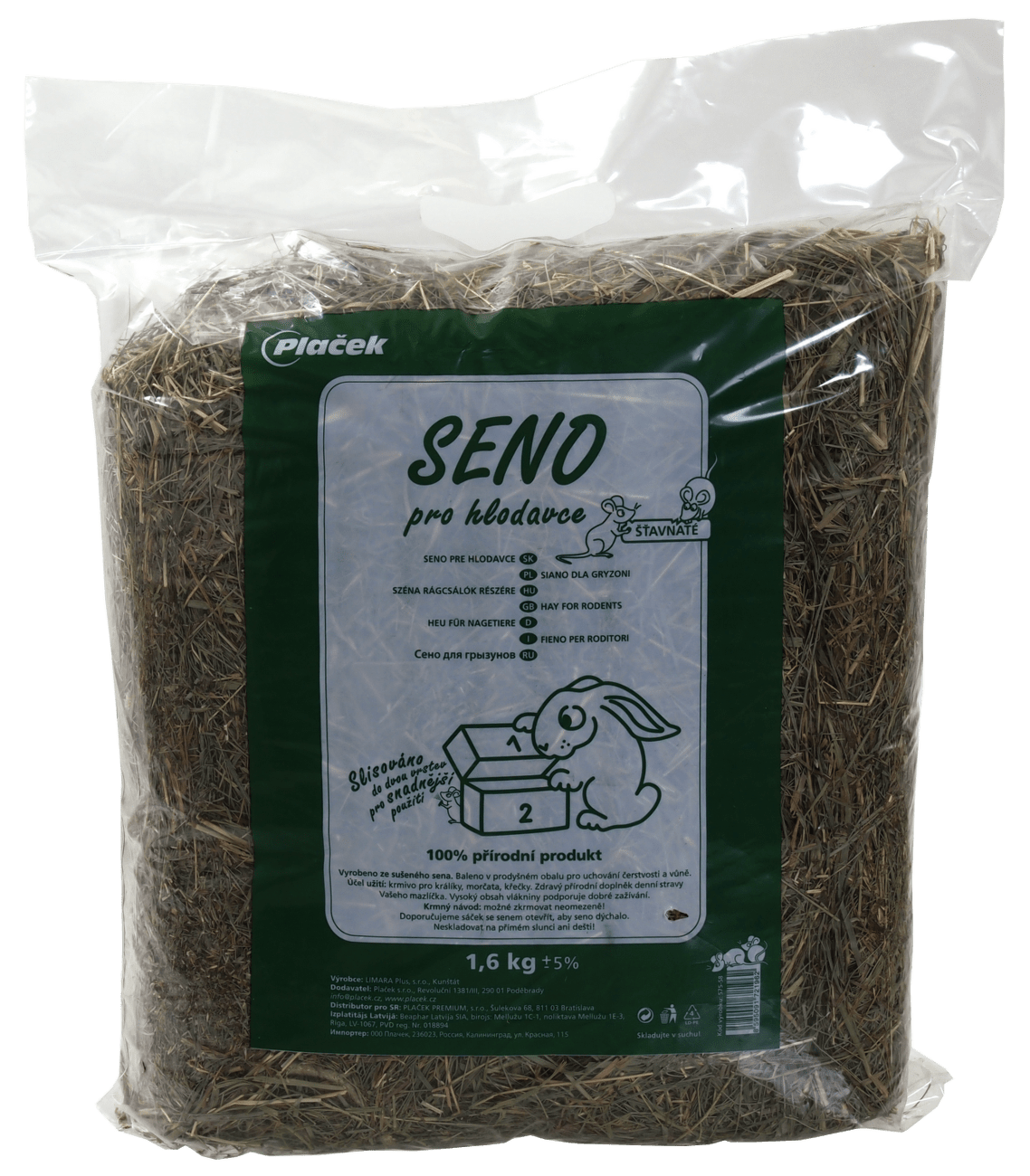 Seno krmné lisované 1,6kg