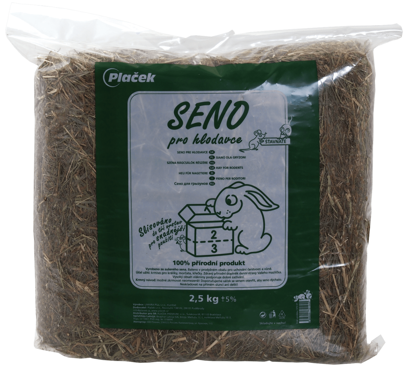 Seno krmné lisované 2,5kg