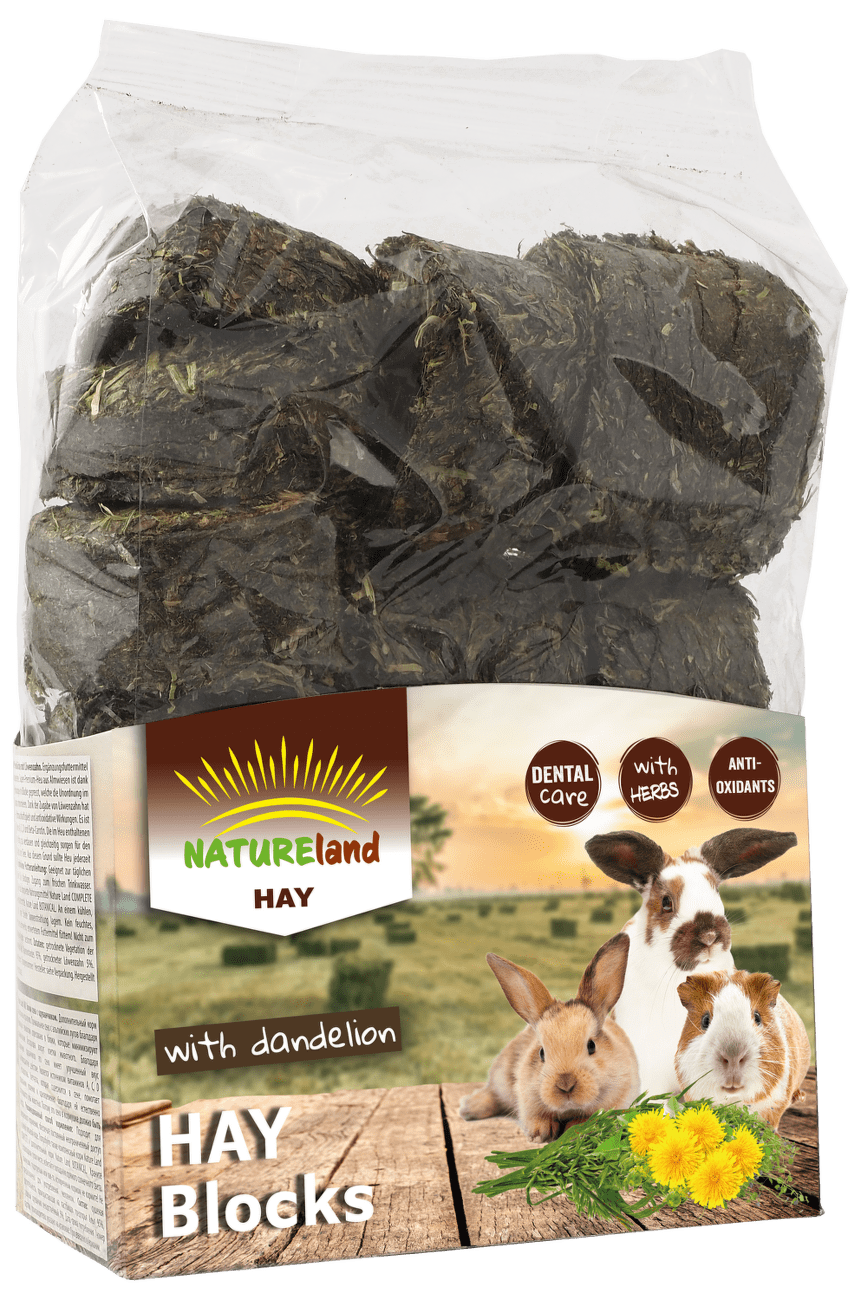 Seno Nature Land Hay bloky s pampeliškou 600g