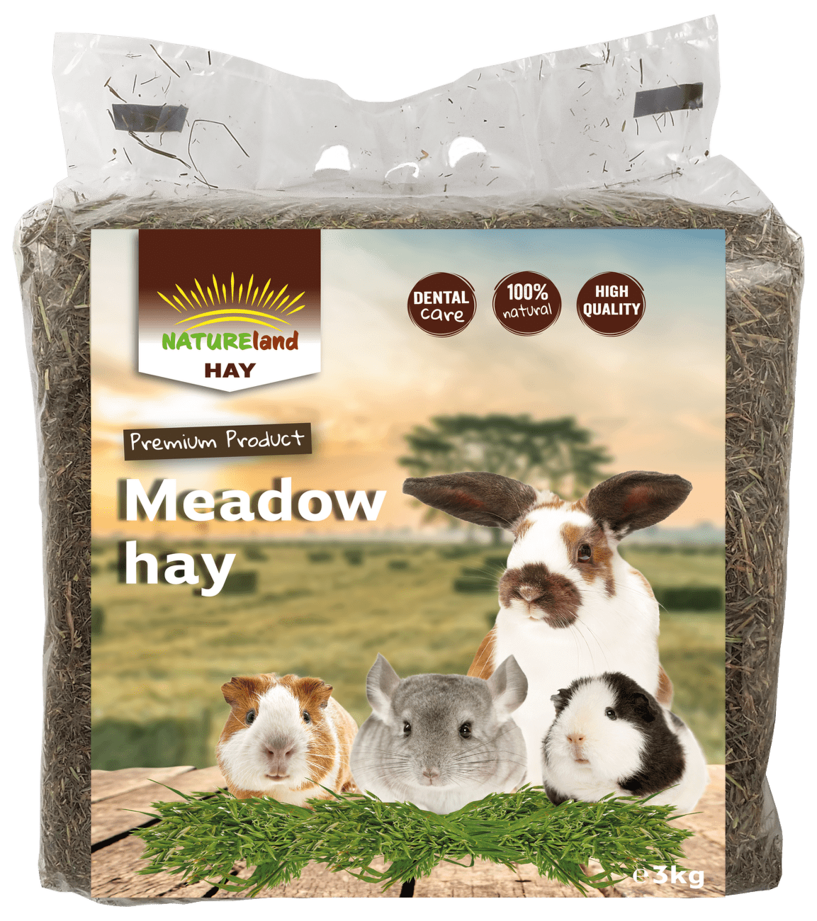 Seno Nature Land Hay luční 3kg