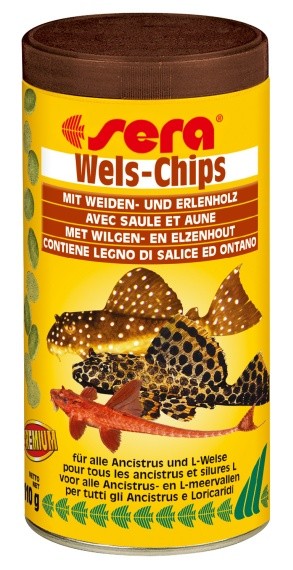 Sera speciální krmivo pro krunýřovité sumečky Wels-Chips 250 ml NATURE