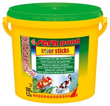 Sera vybarvovací krmivo pro zlaté a studenovodní ryby Pond Color Sticks 3,8 l NATURE