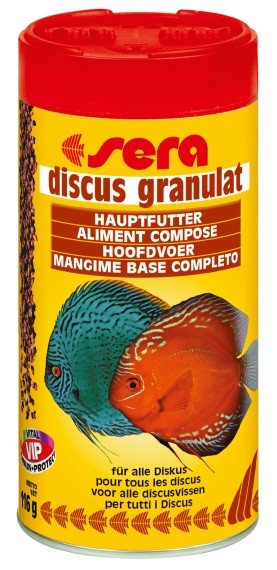 Sera základní krmivo pro terčovce a jiné náročné ryby Discus Granulat 250 ml NATURE