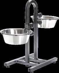 Set nerez misek v nastavitelném stojánku Trixie 2x2,8l