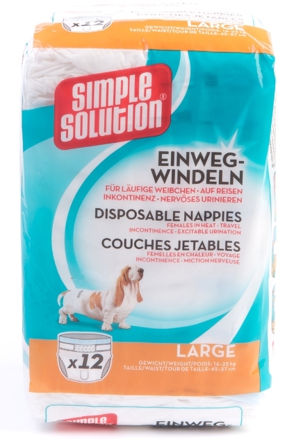 Simple Solution Plenkové kalhotky pro psy L 12 ks