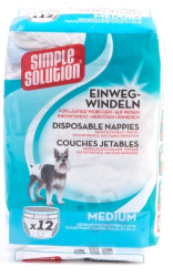 Simple Solution Plenkové kalhotky pro psy M 12ks