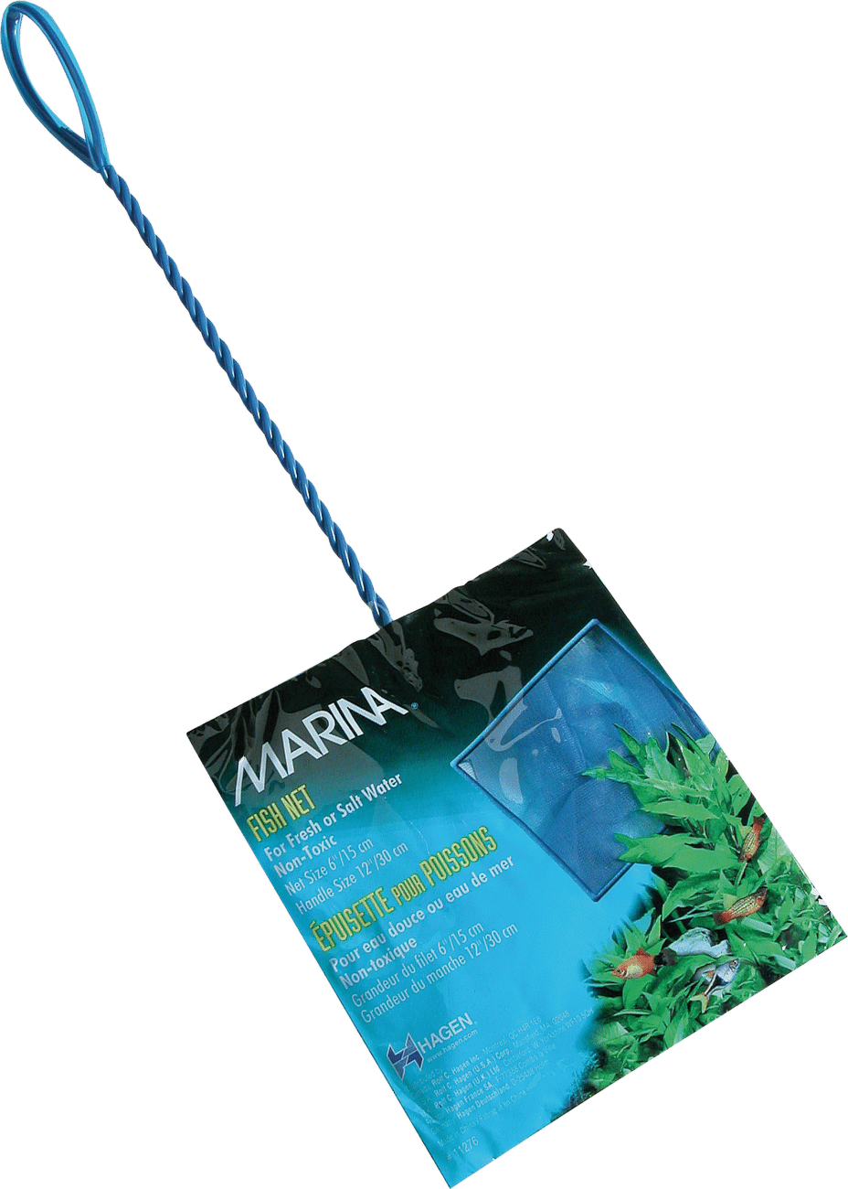 Síťka MARINA akvarijní modrá jemná 15cm