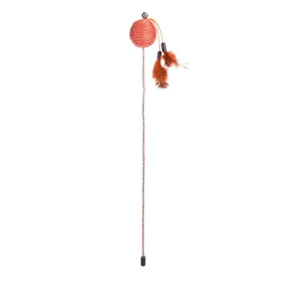 Škádlítko s míčkem a peřím pro kočky Flamingo Glitty | P53070