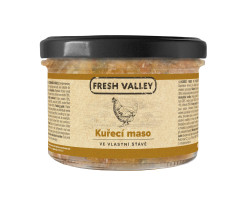 Sklenice Fresh Valley kuřecí maso ve vlastní šťávě 200g