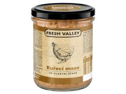 Sklenice Fresh Valley kuřecí maso ve vlastní šťávě 400 g