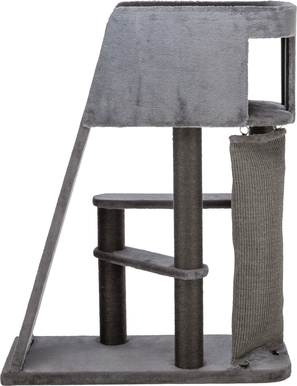 Škrabadlo Trixie Active s lezeckou rampou šedé 122cm