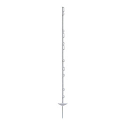 Sloupek plastový pro elektrický ohradník, délka 156 cm, 11 oček, bílý | P35536