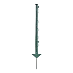 Sloupek plastový pro elektrický ohradník, délka 74 cm, 7 oček, zelený | P35502