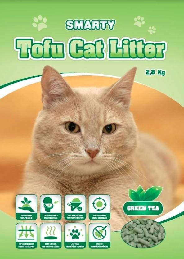Smarty Cat Tofu Litter Green Tea Podestýlka - 6l / 2,8kg