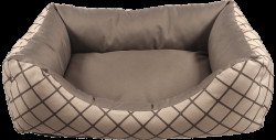 Sofa Dog Fantasy béžová se vzorem 100×75×26 cm