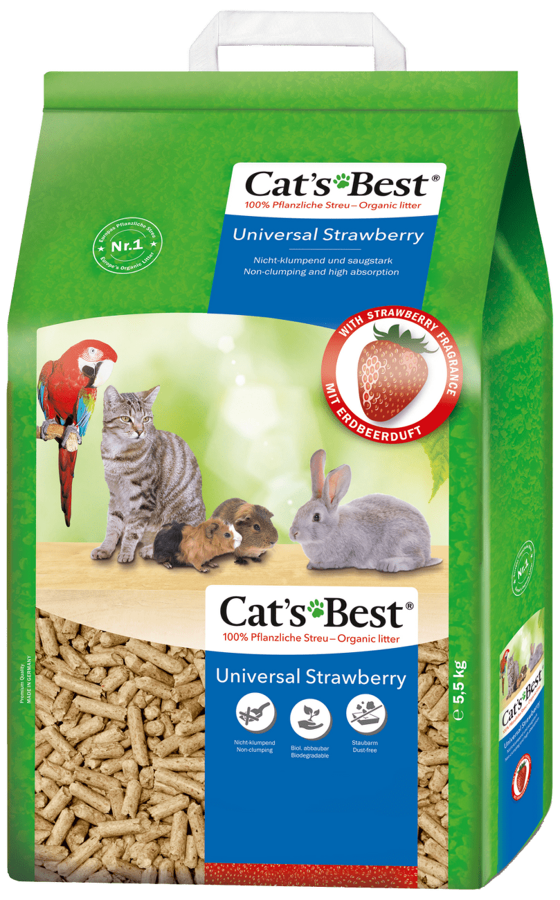 Stelivo JRS Cats Best Universal s jahodovou vůní 10l