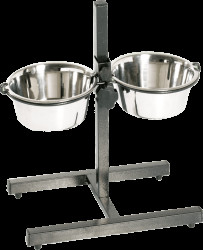 Stojan + misky Tommi nerez 2x4l