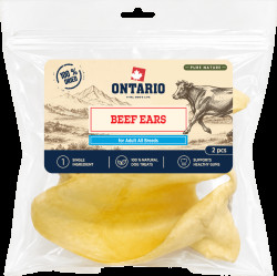 Sušené hovězí uši Ontario Pure Nature 2 ks