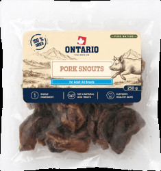 Sušené vepřové rypáčky Ontario Pure Nature 250 g