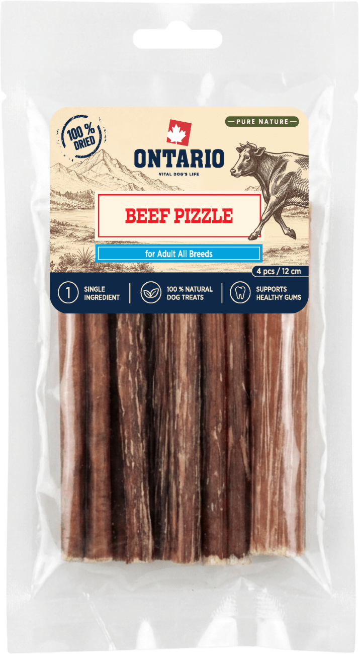 Sušený hovězí penis Ontario Pure Nature 4 ks 12 cm