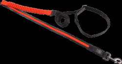 Svítící USB LED běžecké vodítko Dog Fantasy oranžové 180-250cm