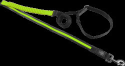 Svítící USB LED běžecké vodítko Dog Fantasy zelené 180-250cm