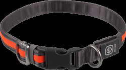 Svítící USB LED obojek Dog Fantasy S-M oranžový