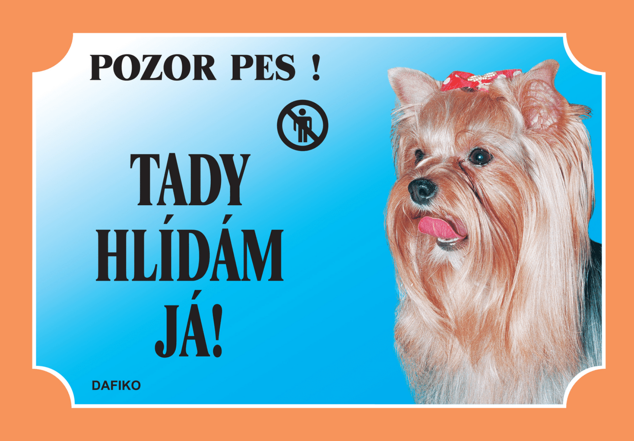 Tabulka Dafiko jorkšírský teriér