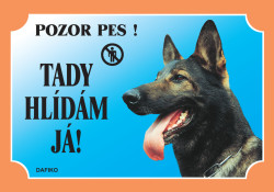Tabulka Dafiko německý ovčák vlkošedý