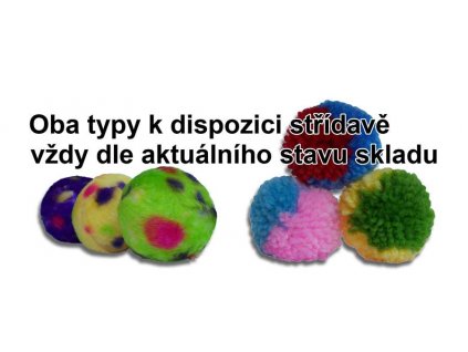 Tenesco s.r.o. Hračka Míček pro kočky třapatý 3 ks
