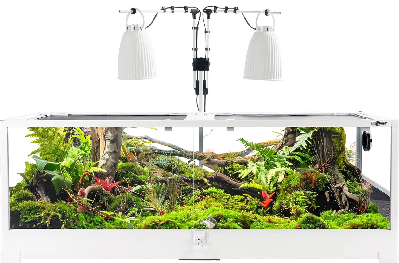 Terarijní set Repti Planet Home Range sestavitelný s keramickými lampami 120x45x45cm