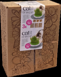Tráva pro kočky Catit Cat Grass Kit 3x 0,7l