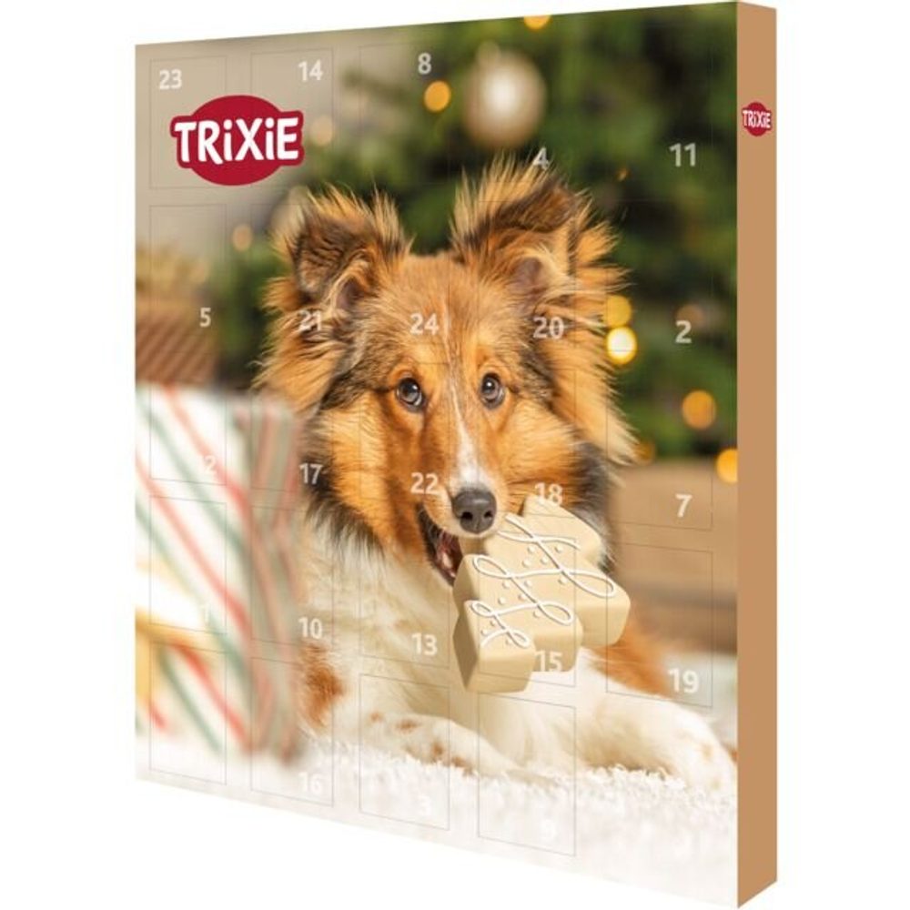 TRIXIE Adventní kalendář pro psy, masové pochoutky, 30x34x3,5cm | P54403