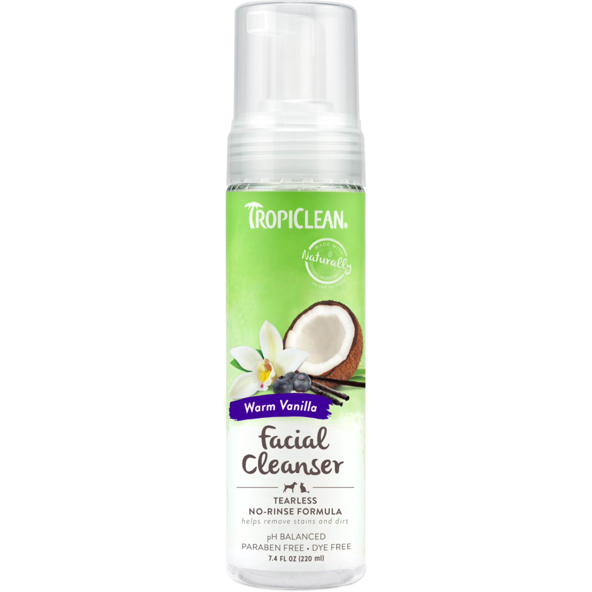 TropiClean bezoplachová čistící emulze na tvář 236 ml