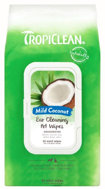 Tropiclean čistící ubrousky na uši (50pcs)
