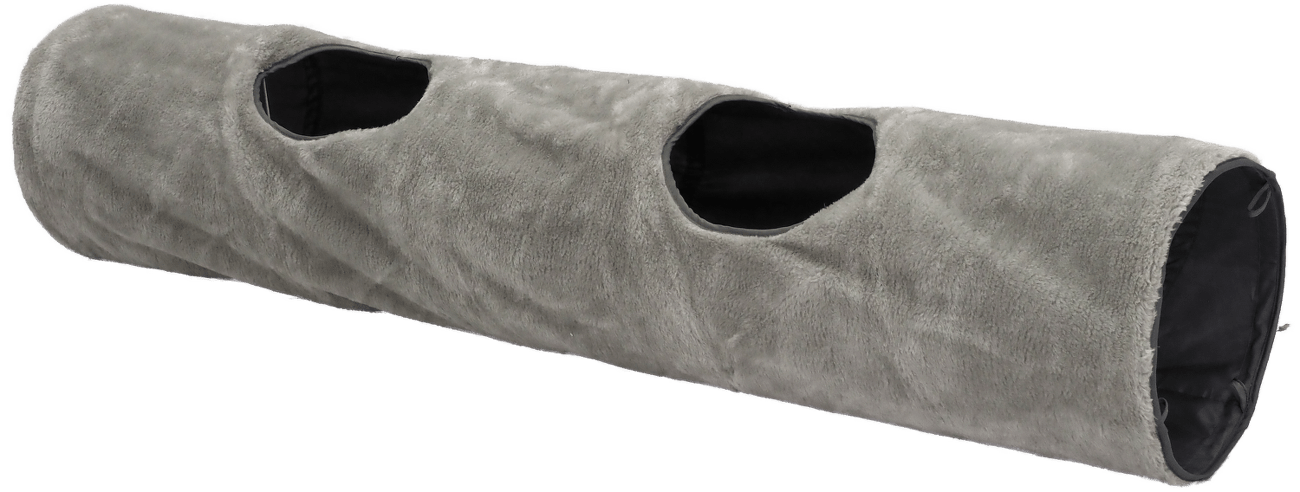 Tunel Magic Cat plyš šedý 120cm