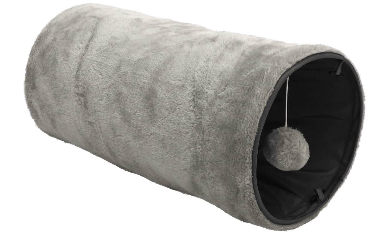 Tunel Magic Cat plyš šustící šedý 50cm